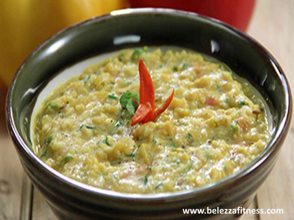 Oats and dal soup